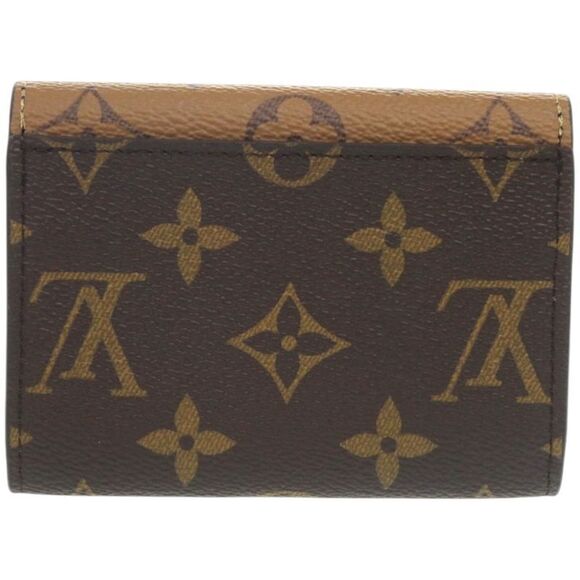 Louis Vuitton Portomone Rosalie Monogram Reverse M82333 Canvas Brown Coin Case - Picture 2 of 10